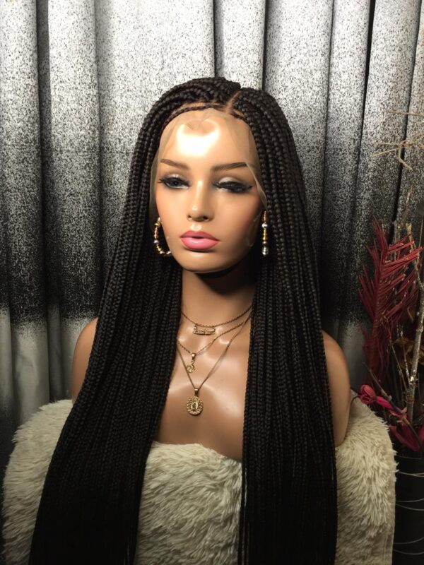 Beautiful Lace front closure Box Braid Unit